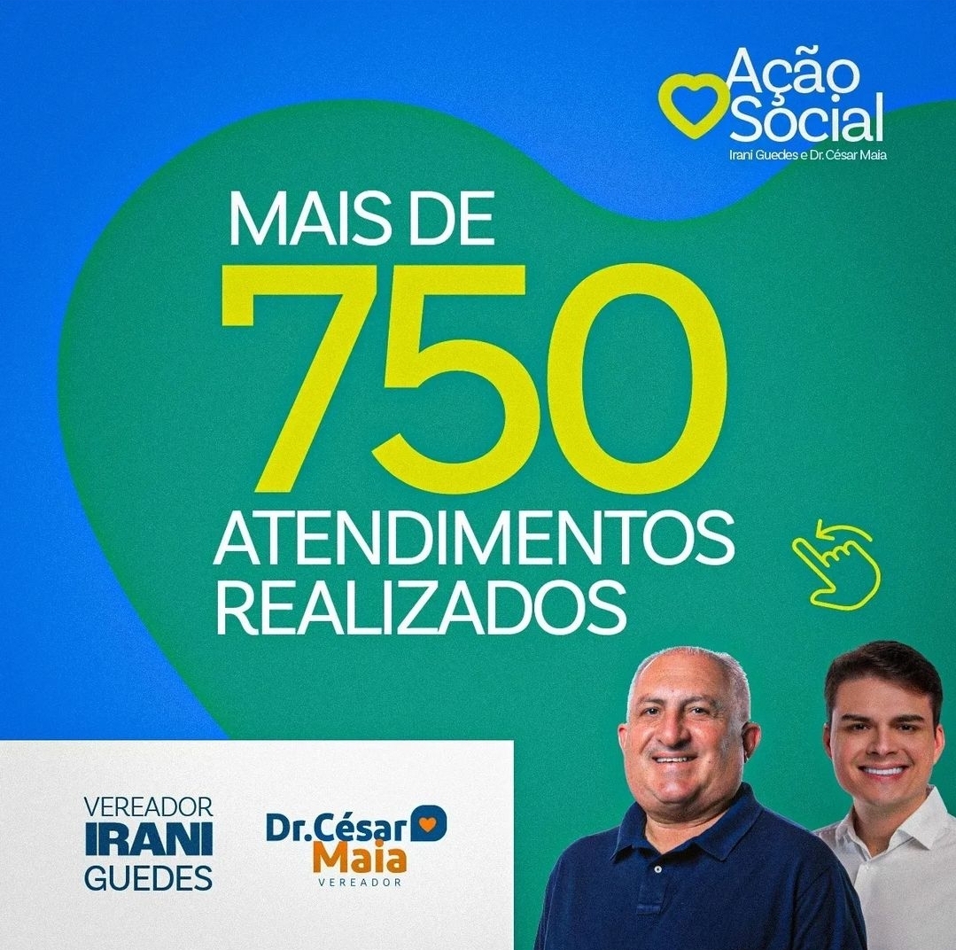 VEREADORES IRANI GUEDES E DR. CÉSAR MAIA LEVAM ASSISTÊNCIA DE QUALIDADE A BELA PARNAMIRIM EM AÇÃO SOCIAL BEM-SUCEDIDA COM MAIS DE 750 ATENDIMENTOS